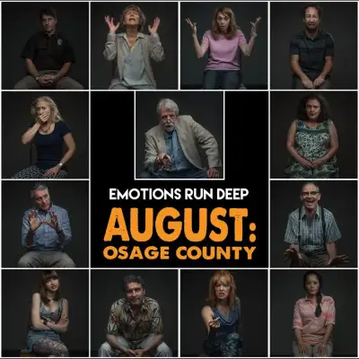 A grid of photos featuring people with their arms raised, one of which features a woman saying "I love Oz" to the camera.
Two women making a peace sign with their right hand on top of their head.
Three pictures of older men who are holding up their thumb and index finger in between two fingers in a peace sign position.
A group of people sitting down, one man clapping his hands.